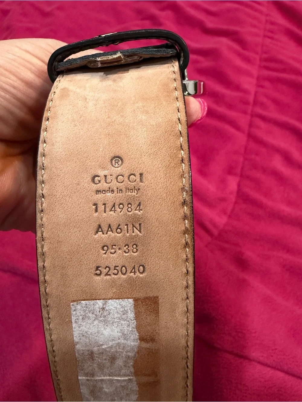 Gucci Black Leather Belt with Silver Double G Buckle